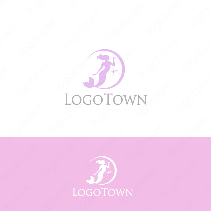 【LTEST0000017】美しいマーメイド（人魚）のロゴ - ロゴタウン