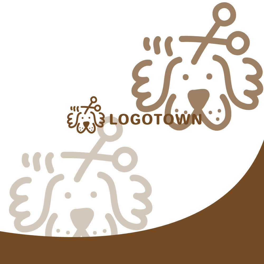 【LTPET000006】トリミングサロンのロゴ