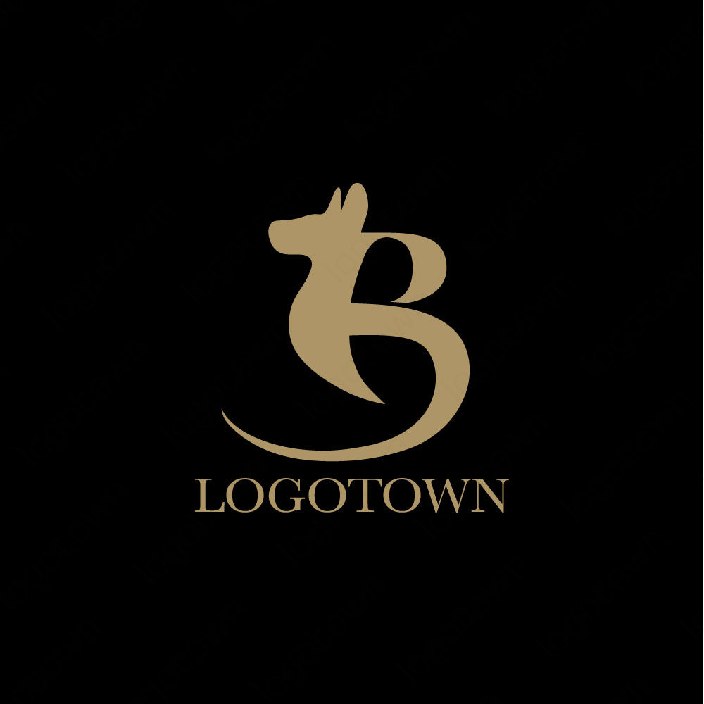 【LTPET000004】Bイニシアルペットのロゴ