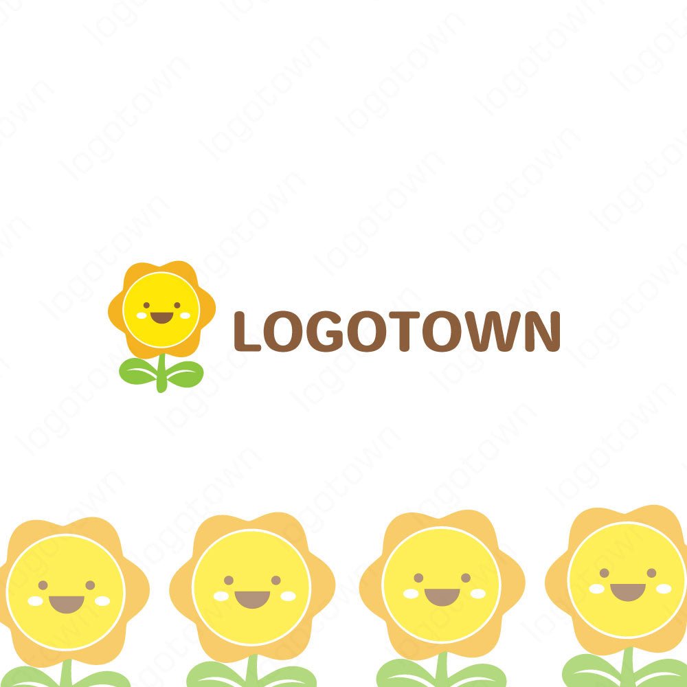 【LTEDU000010】ひまわり にこにこロゴ