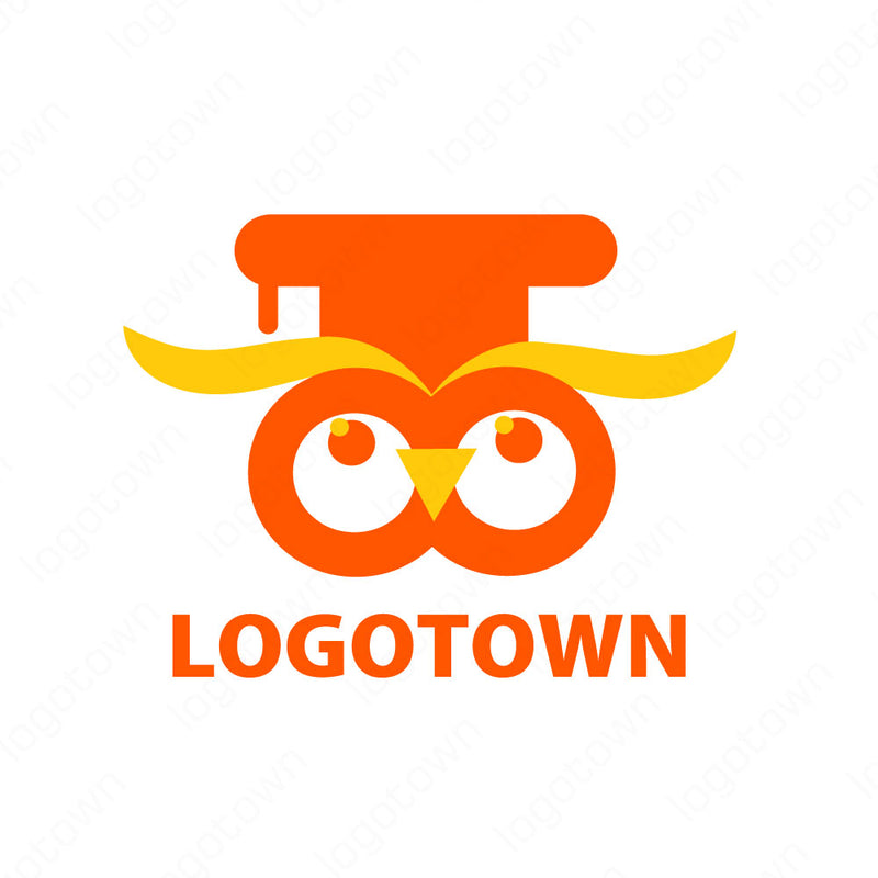 【LTEDU0000011】フクロウロゴ