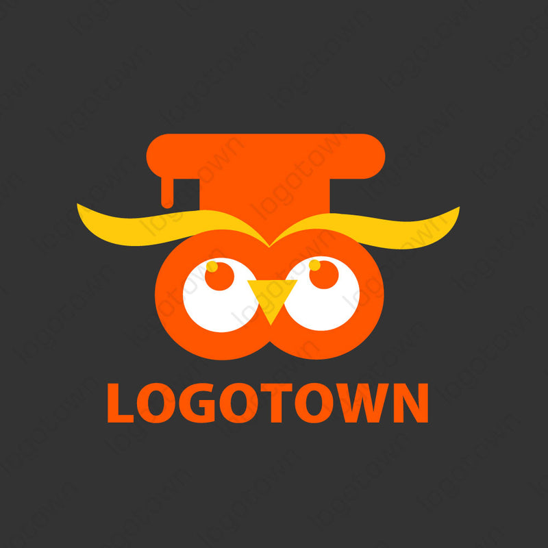 【LTEDU0000011】フクロウロゴ