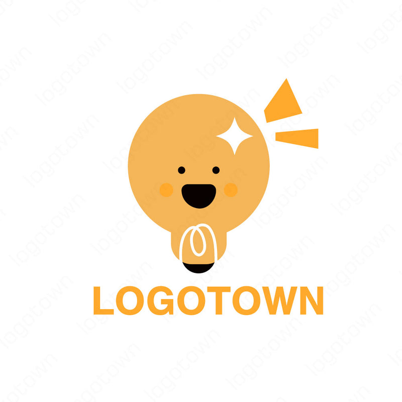【LTEDU000006】スマイル電球ロゴ