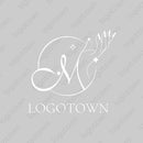 【LTEST0000026】M手モーチフサロンロゴ - ロゴタウン