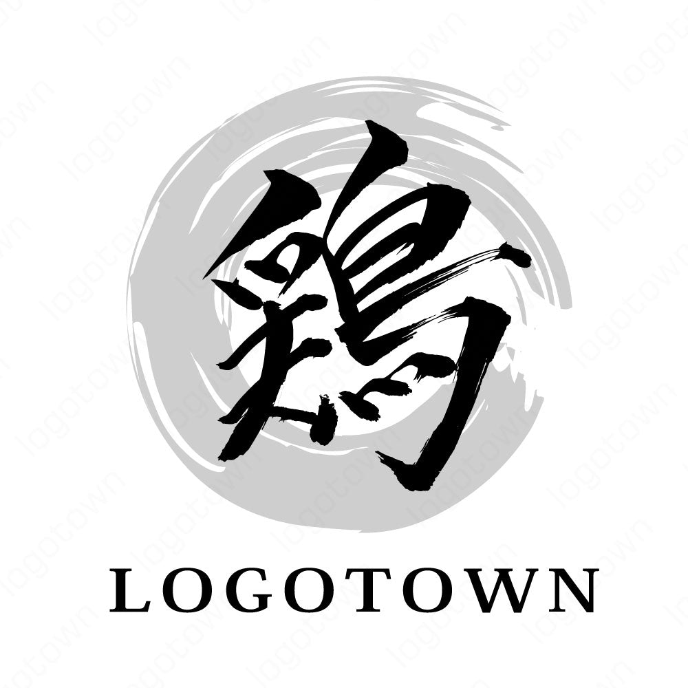 【LTFUD000001】鶏の文字ロゴ