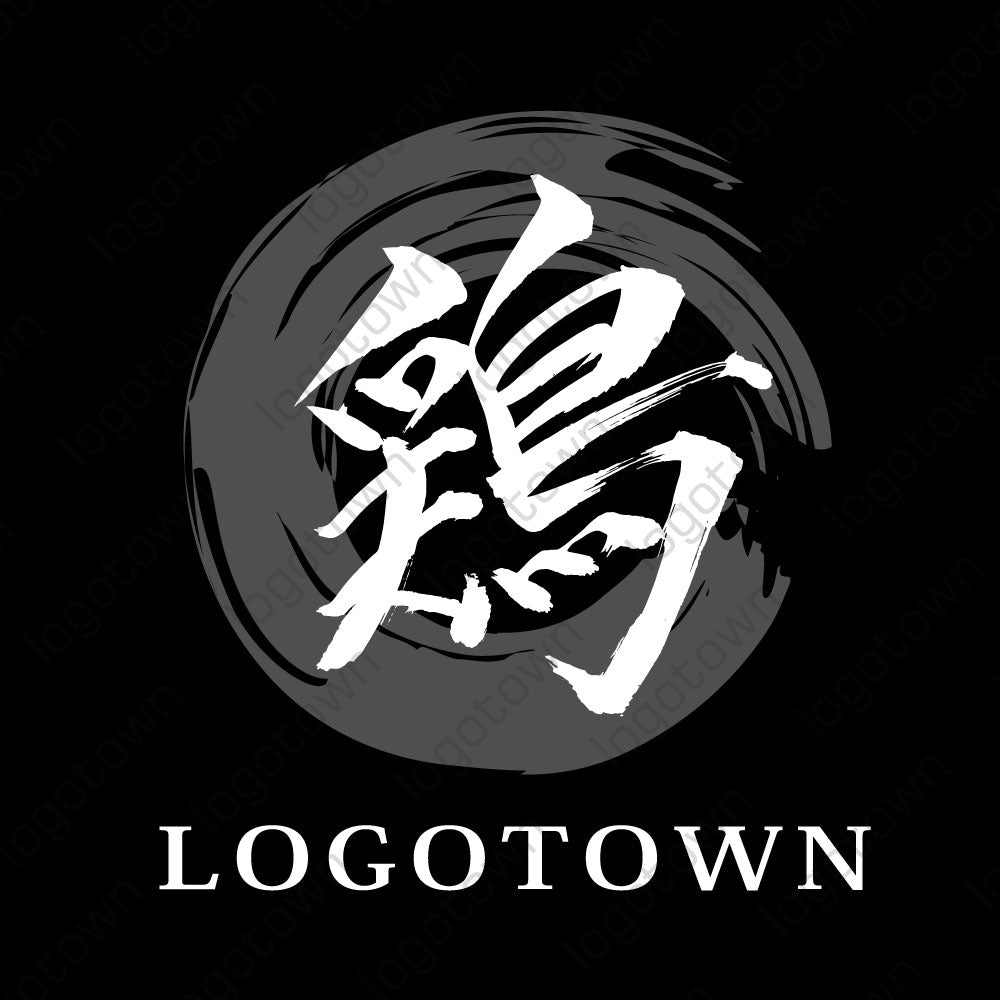 【LTFUD000001】鶏の文字ロゴ