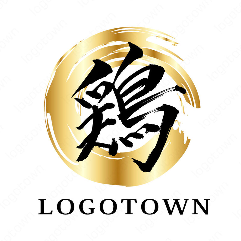 【LTFUD000001】鶏の文字ロゴ