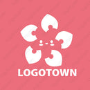 【LTOST0000014】桜モーチフにこにこロゴ