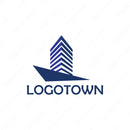 【LTCOM000007】船 ビル 企業 - ロゴタウン
