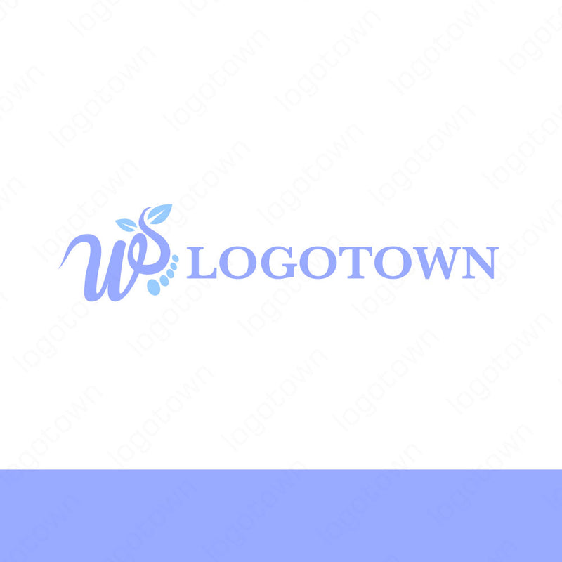 【LTEST0000021】W 足のロゴ - ロゴタウン