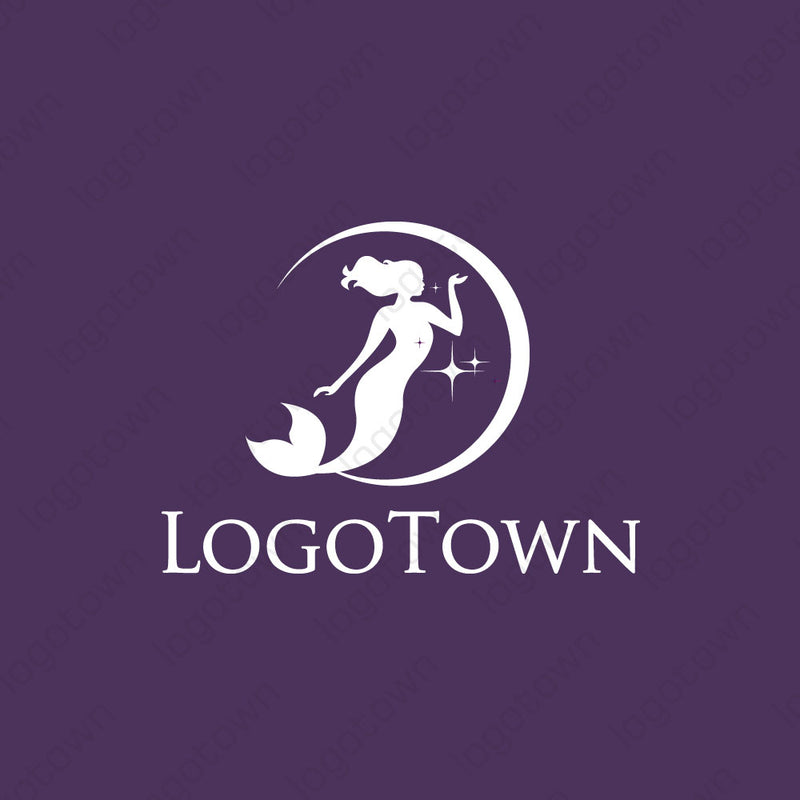【LTEST0000017】美しいマーメイド（人魚）のロゴ - ロゴタウン
