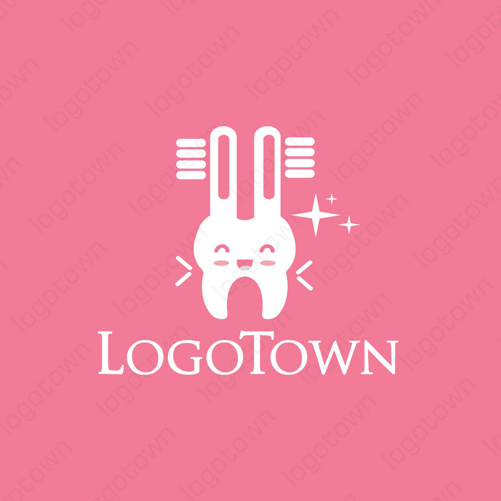 【LTDEN000001】歯 うさぎ キャラクター　 - ロゴタウン