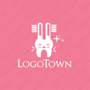 【LTDEN000001】歯 うさぎ キャラクター　 - ロゴタウン